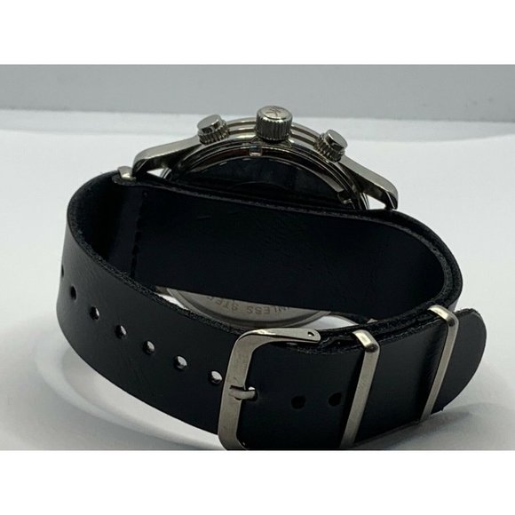 Michael Kors MK8107 Unisex Black Leather Analog Bl